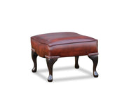 Square Queen Anne Footstool