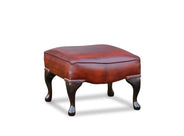 Square Queen Anne Footstool
