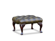 Square Queen Anne Footstool