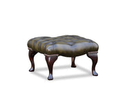 Square Queen Anne Footstool