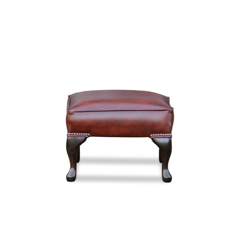 Square Queen Anne Footstool