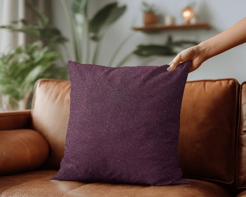 Aquavelvet Aubergine Scatter Cushion