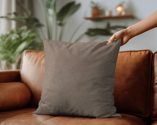 Aquavelvet Buff Scatter Cushion