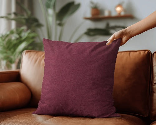 Aquavelvet Burgundy Scatter Cushion