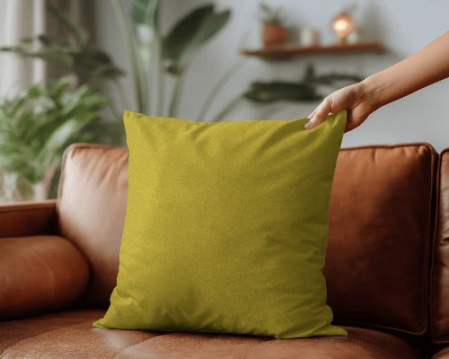Aquavelvet Lemon Scatter Cushion