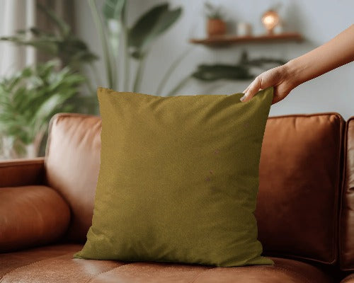 Aquavelvet Ochre Scatter Cushion