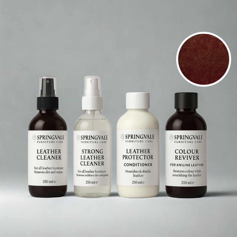 Luxury Leather Cleaning Products Bundle for Aniline Leathers