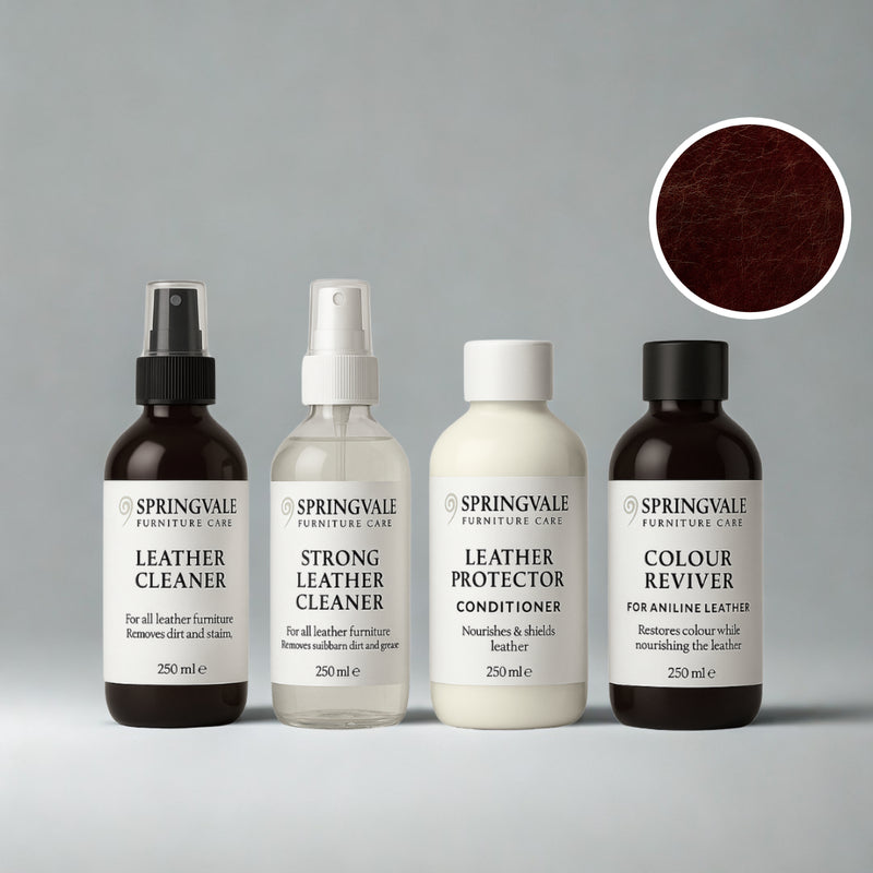 Luxury Leather Cleaning Products Bundle for Aniline Leathers