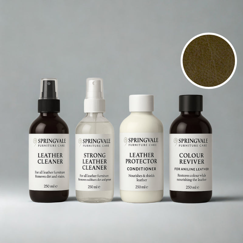 Luxury Leather Cleaning Products Bundle for Aniline Leathers