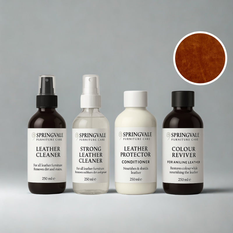 Luxury Leather Cleaning Products Bundle for Aniline Leathers
