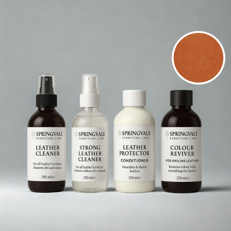 Luxury Leather Cleaning Products Bundle for Aniline Leathers