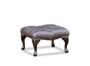 Square Queen Anne Footstool